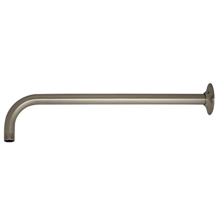 Whitehaus Showerhaus Long Solid Brass Shower Arm, Brushed Nickel WHSA430-BN